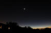 Moon, Venus, Mercury and Jupiter on December 31, 2008