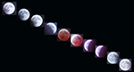 Montage of Lunar Eclipse Sunday January 20, 2019